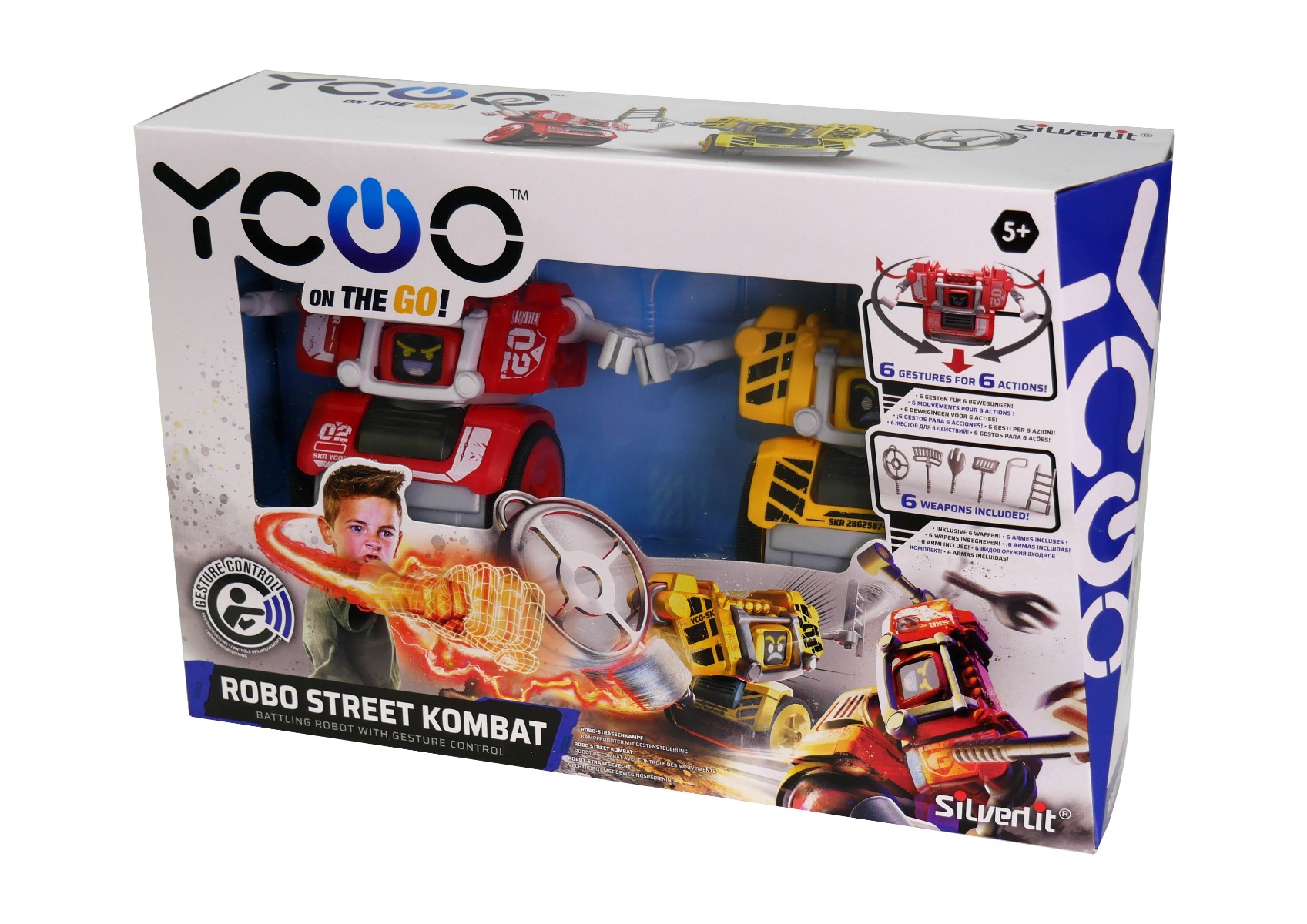 YCOO Pack 2 Robots Kombat Boxeur Télécommandé- Emballage Ecologique, Facile  à Déballer - Avance Et Frappe l' Adversaire pour Le Mettre au Sol - Jouet  5,6,7,8,9,10 Ans, 54321,FFP : : Jeux et Jouets