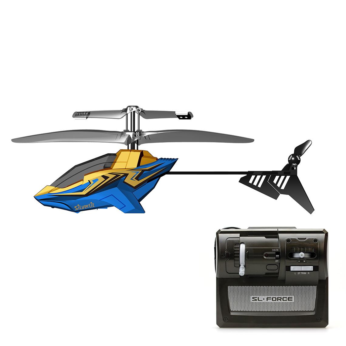 Air Tornado bleu contrôle à distance d'hélicoptère Flybotic 