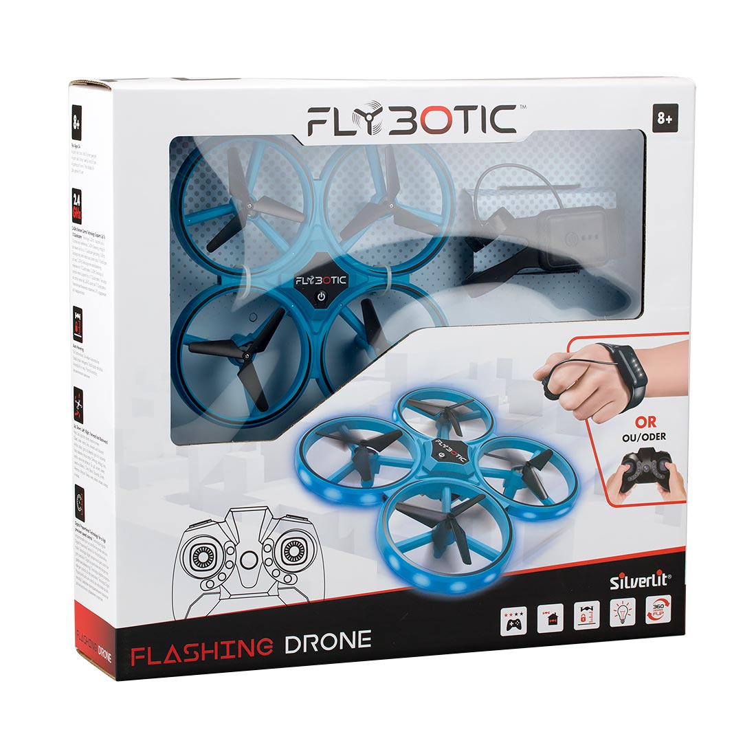 Silverlit FLYBOTIC Drone Foldable Télécommandé 33 cm, Repliable