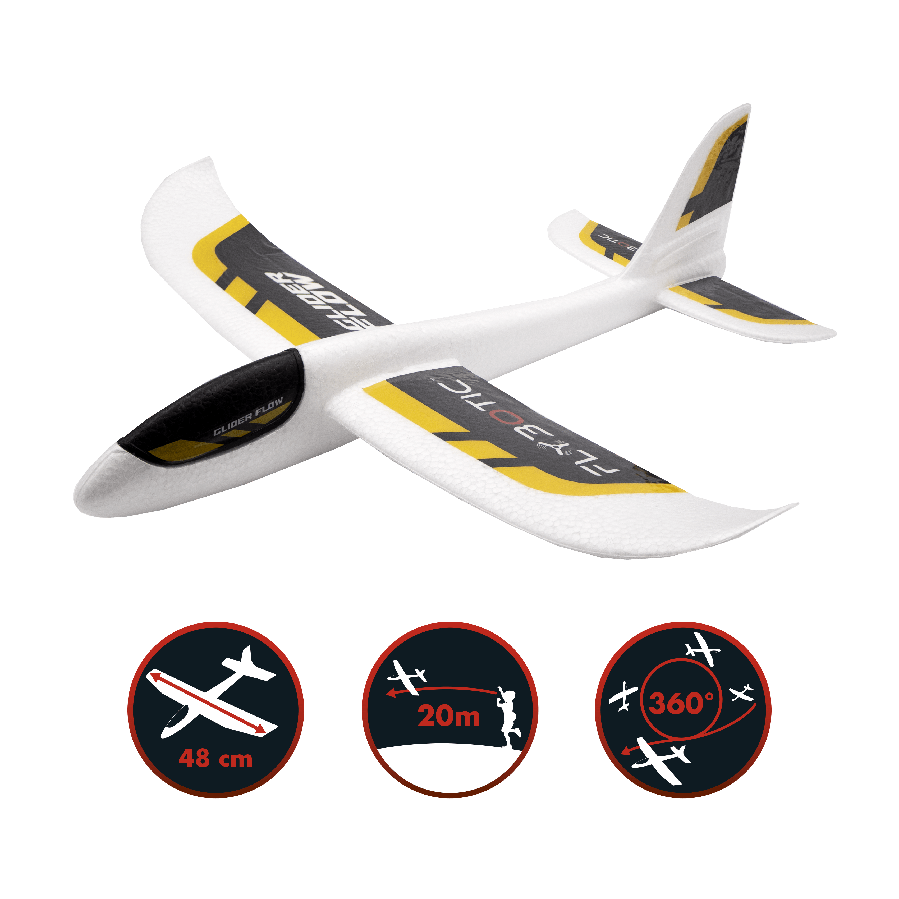 FLYBOTIC - Planeur GLIDER FLOW - 50 CM