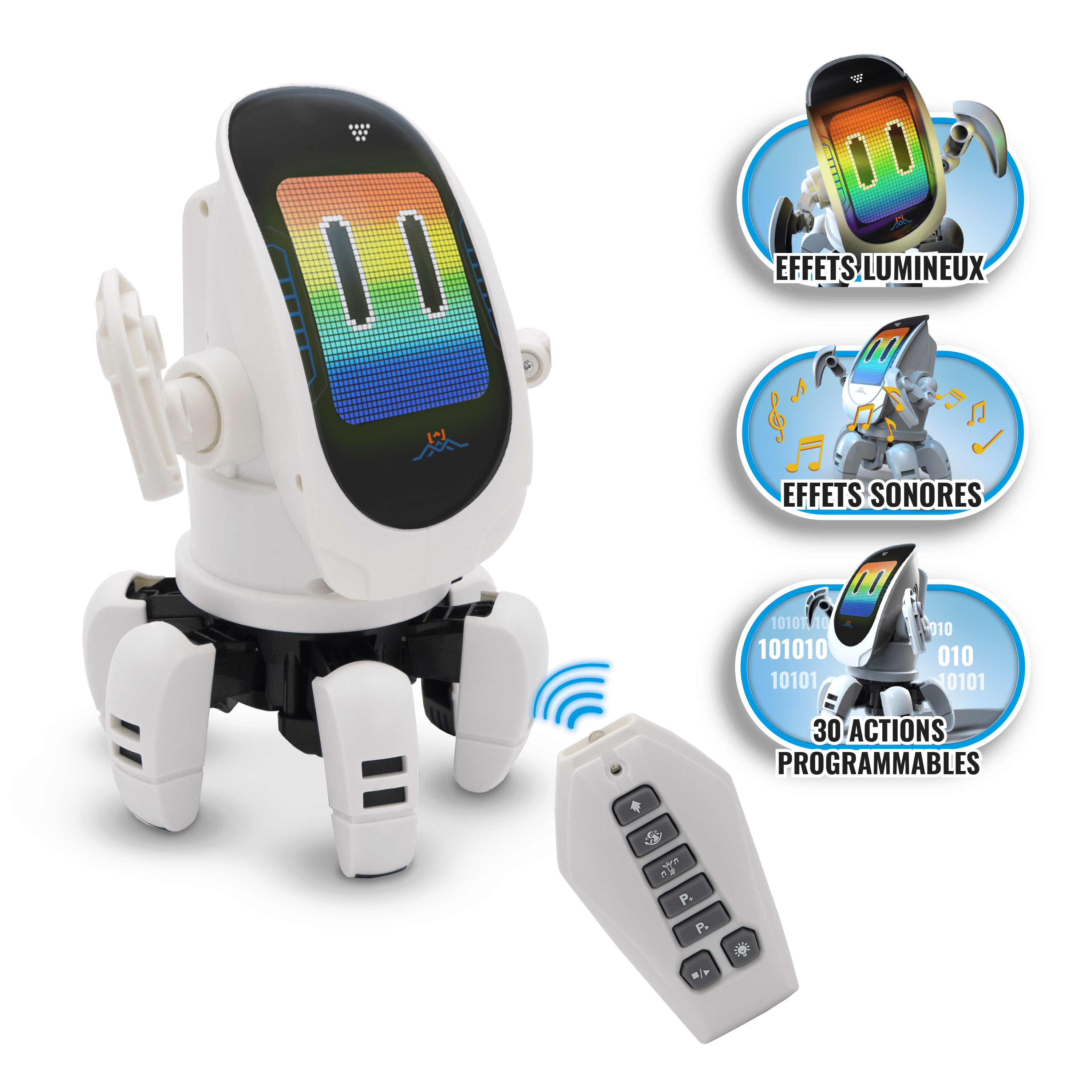 Generic Robot De Combat Télécommandé - Enfant - Blanc/Bleu - Prix pas cher