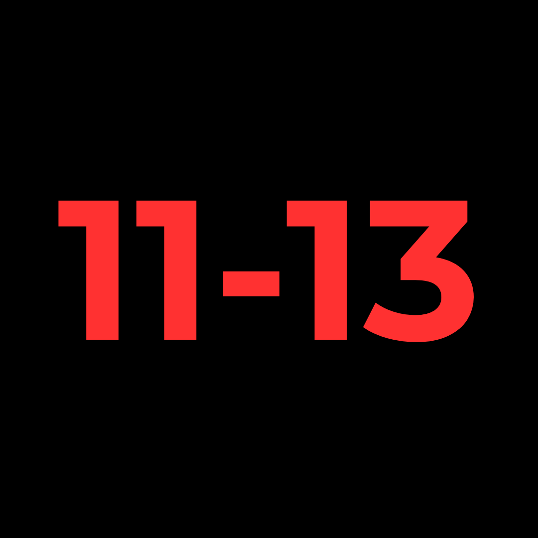 11 – 13 ÅR